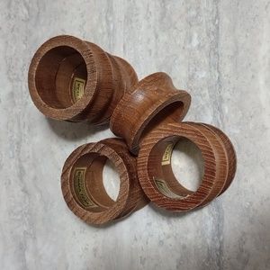 8 Burma Teak Napkin Holders